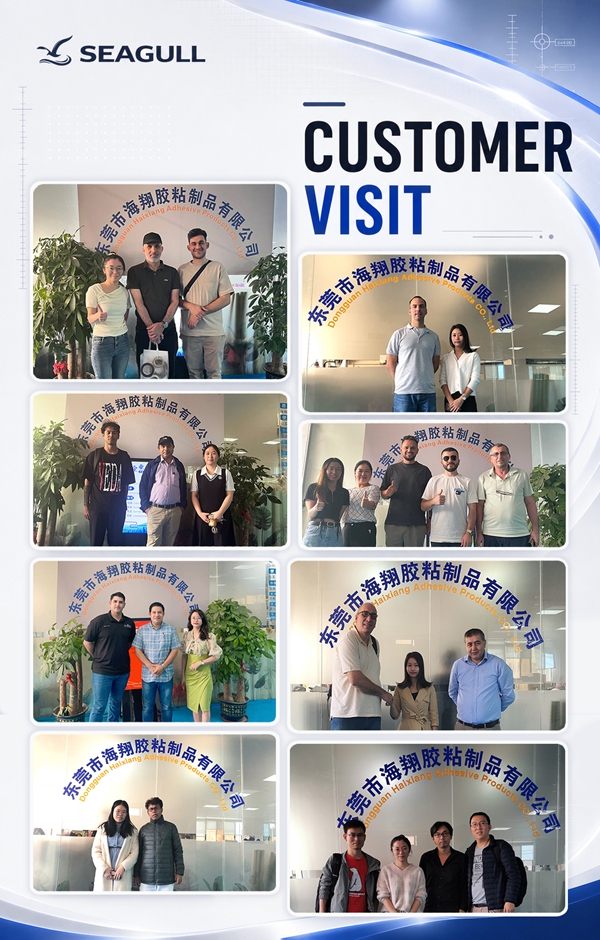 Customer Visit of Double Sided Paper Tissue Tape Manufacturer